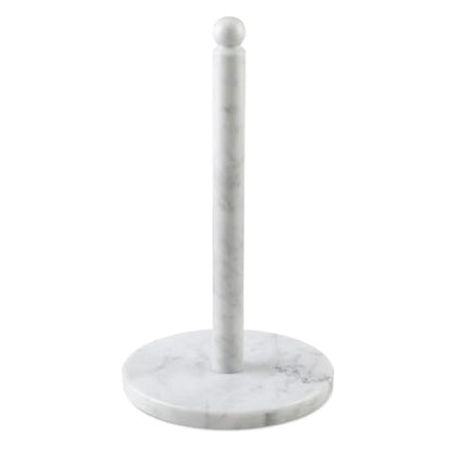 Italian Marble Paper Towel Holder Countertop, Carrara Stone Paper Towel Holder Stand for Kitchen Storage, for Standard or Jumbo-Sized Rolls(Bianco Carrara)