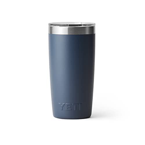 YETI Rambler 10 oz Tumbler, Stainless Steel, Vacuum Insulated with MagSlider Lid, Navy - color: Navy