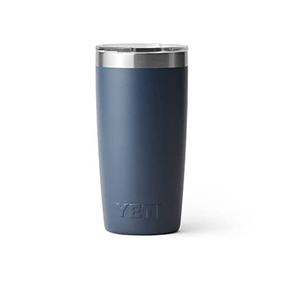 YETI Rambler 10 oz Tumbler, Stainless Steel, Vacuum Insulated with MagSlider Lid, Navy - color: Navy
