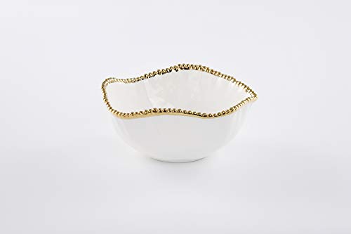 Pampa Bay Salerno Porcelain Salad Bowl (White) - color: White
