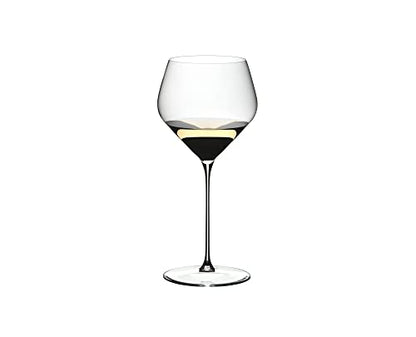 Riedel Veloce Chardonnay Wine Glasses Set of 2 - Crystal Glass - Dishwasher Safe 6330/97 | Crystal Glass Stemware with Wide Bowl Design & Elegant Fine Stem for White Wines, Enhances Aromas & Flavor, Dishwasher Safe - style: Chardonnay