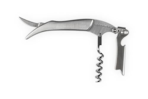 Le Creuset Stainless SteelCorkscrew Wine Opener | One-Step Waiter's Friend - color: Stainless Steel, style: Wine Opener