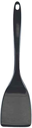 Spatula, Turner for Non-stick pans, Heat Resistant, BPA Free Melamine Utensil with Ergonomic Handle, 11 inch, Set of 6 by Reston Lloyd, charcoal - color: Charcoal, size: 100% Melamine Spatula, Set of 6