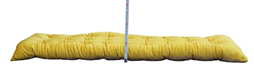 Intelligent Design Foldable Velvet Light Weight Lounge Floor Pillow Cushion Tufted Seat for Meditation, Game Playing, Yoga, Reading 61 L X 20.8 W, Yellow - color: Yellow, style: 61 L X 20.8 W