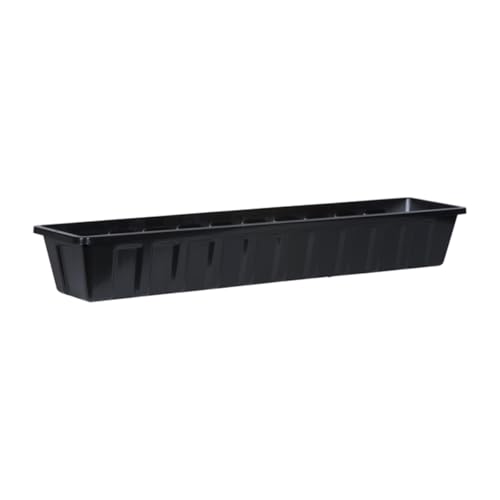 Root & Vessel Poly-Pro Plastic Flower Box Planter, Black, 36-Inch - color: Black, size: 36-Inch