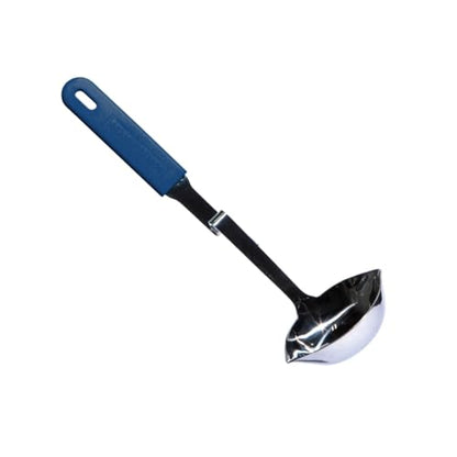 Souper Cubes Soup Ladle Stainless Steel with Patented Pot Hook, Blueberry | Durable Stainless Steel Ladle Hooks to Your Pot to Help Prevent Drips and Keep Counters and Stovetop Clean - color: Blueberry, size: Ladle 1-Pack