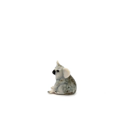 Handmade Adorable Mini Ceramic Animal Figurine – Porcelain Miniature Collectible Decor (Koala) - style: Koala