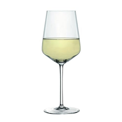 Spiegelau Style Crystal White Wine Glasses Gift Set, Elegant Stemmed Wine Glasses, Stylish Glassware for Dinner Party, Home Bar, Wedding Gifts, Birthday Gifts, Hosting Essentials, 15.5 oz, Set of 4 - style: White Wine Glasses