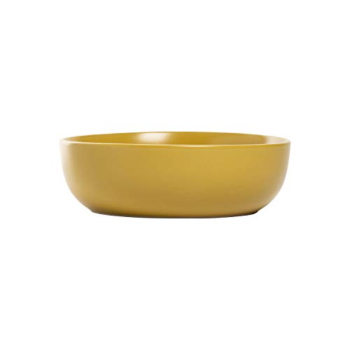 10 Strawberry Street Wazee Matte Coupe Dinnerware, Bowl, Yellow, Set of 6 - color: Yellow, size: 7.5" Dinner Bowl, style: Dinner Bowl