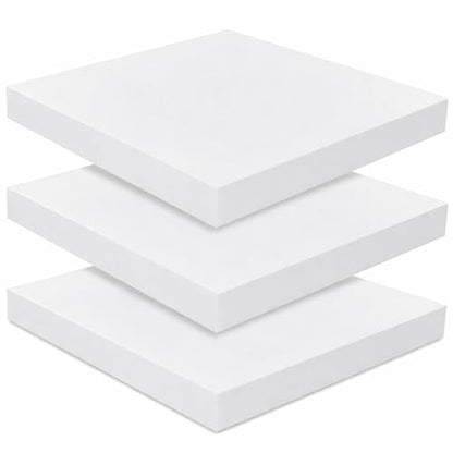 Frienda 3 Pack 3" x 20" x 20" Upholstery High Density Foam Cushion | 2.2 Density 50ild Replacement Square Cut to Size Foam Padding, Seat Couch for Patio Furniture Commercial Dinning Benches - size: 3 x 20 x 20 Inch