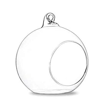 NUEAYMS Hanging Glass Planter Terrarium Globe Tea Light Candle Holder Succulents Vase Hanger Air Plant Terrarium for Home Wedding Party Indoor Outdoor Decoration 8cm