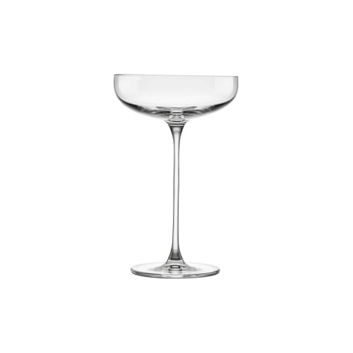 NUDE Savage Coupe Glasses Set of 2 – 7.5 oz Premium Lead-Free Crystal Martini Glasses – Modern Coupe Style Cocktail Glasses for Martini, Shaken & Stirred Drinks - color: Savage Coupe