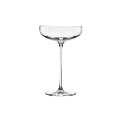 NUDE Savage Coupe Glasses Set of 2 – 7.5 oz Premium Lead-Free Crystal Martini Glasses – Modern Coupe Style Cocktail Glasses for Martini, Shaken & Stirred Drinks - color: Savage Coupe