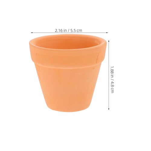 DECHOUS 12-Pack Mini Terracotta Pots, 2.16 Inch Clay Planters | Small Plant Pots with Drainage Holes for Succulents, Cactus, Herbs, Seedlings, Indoor Gardening, DIY Crafts