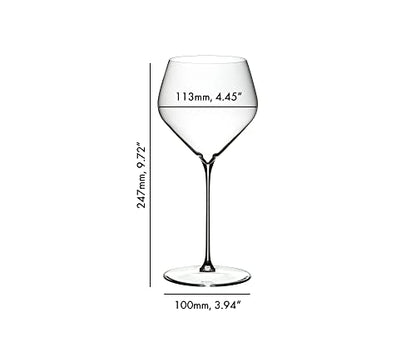 Riedel Veloce Chardonnay Wine Glasses Set of 2 - Crystal Glass - Dishwasher Safe 6330/97 | Crystal Glass Stemware with Wide Bowl Design & Elegant Fine Stem for White Wines, Enhances Aromas & Flavor, Dishwasher Safe - style: Chardonnay
