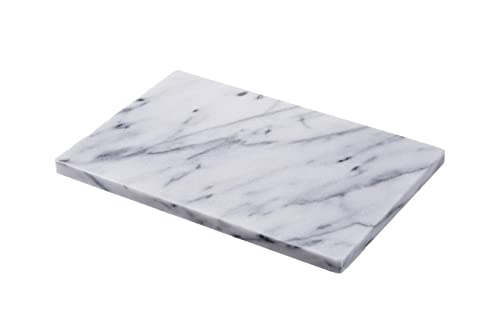 JEmarble Pastry Board 8x12 inch with Non-Slip Rubber Feets for Stability Perfect for Keep the Dough Cool and Chocolate Tempering(Premium Quality) White - size: 12"L x 8"W (Board Only)