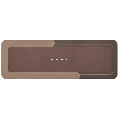 Housego Absorbent Bath Mat, Quick Dry Bath Rug, Non-Slip, 16.93x50 Inch, Brown - color: Brown, size: 1'5" x 4'2" (Rectangular)