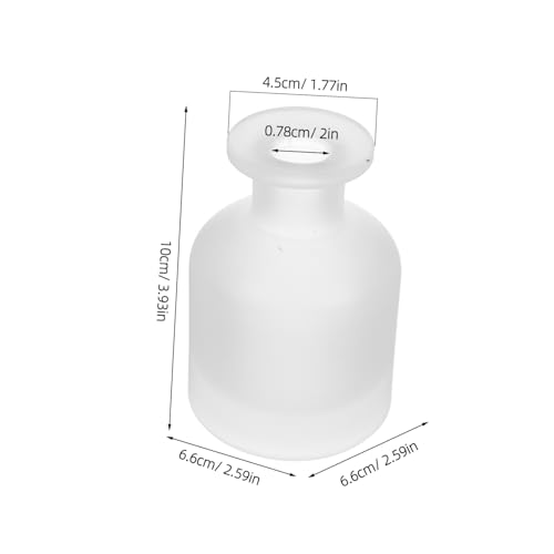 Didiseaon 2pcs Glass Diffuser Bottles Essential Oil Diffuser for Fragrance Refill - color: White