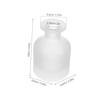 Didiseaon 2pcs Glass Diffuser Bottles Essential Oil Diffuser for Fragrance Refill - color: White