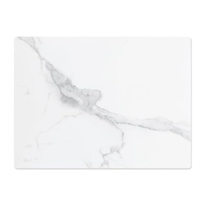 Murrey Home Glass Cutting Board for Kitchen Counter, Tempered Glass Chopping Boards Dishwasher Safe, Small Clear Countertop Tray, Scratch Resistant, Heat Resistant, Non Toxic, White Marble, 24"x18" - color: Textured White Marble, size: 23.6"L x 17.7"W