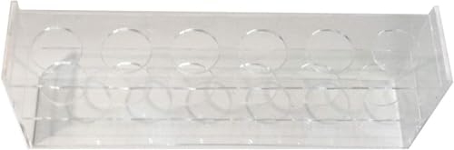 Modern Minimalist Desktop Plant Propagation Station w/ 6 Extra Large Glass Test Tubes in Clear Acrylic Stand - Hydroponic Plant Cuttings Bud Vase for Office Home Garden Decor Terrarium