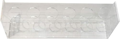Modern Minimalist Desktop Plant Propagation Station w/ 6 Extra Large Glass Test Tubes in Clear Acrylic Stand - Hydroponic Plant Cuttings Bud Vase for Office Home Garden Decor Terrarium