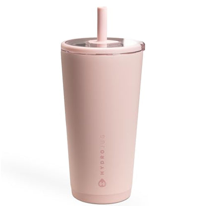 HydroJug Everyday Tumbler 20 oz, Ceramic-Lined Straw Cup, Dusty Rose - color: Dusty Rose, size: 20 Ounces