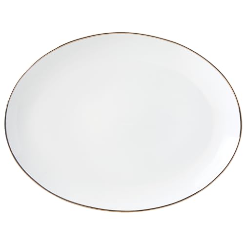 Lenox White Trianna 14.5" Serving Platter, 3.20 LB - size: 3.20 LB, style: Oval Platter