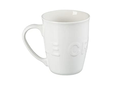 Le Creuset Stoneware Extra-Large Logo Coffee Mug, 20oz., White - color: White, size: 20 Ounces
