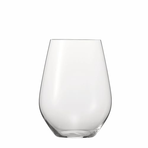 Spiegelau Authentis All Purpose Tumblers, Large Crystal Clear Stemless Glasses for Red and White Wines for Housewarming Gifts, Holiday Celebrations, Picnic, Home Bar, 22.4 oz, Set of 4 - style: XXL tumbler