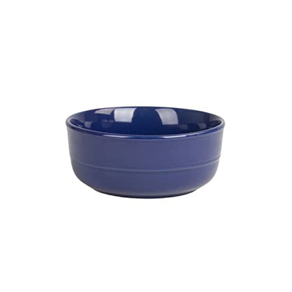 Double Line 6.25"/24 oz Cereal Bowl, Set of 6, Cobalt Blue - color: Cobalt Blue, size: Cereal Bowl