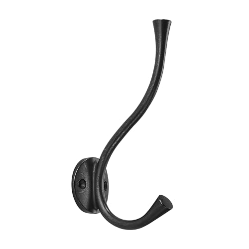 SAILING 3 Pack Coat Hooks - Antique Black Coat Hooks Decorative Wall Hooks for Bathroom Living Room Bedroom Hanger for Robe Dressing Room Fitting Room - color: Antique Black