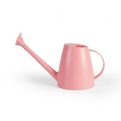 1.8L Long Spout Watering Can for Indoor Plants, Durable PP Plastic Pot Waterer with Precise Flow Control for Home Garden, Balcony & Windowsill - color: Pink