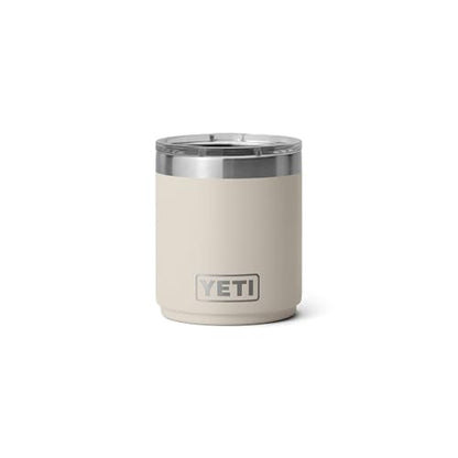 YETI Rambler 10 oz Ceramic Lined Lowball 2.0, Vacuum Insulated with MagSlider Lid, Cape Taupe - color: Cape Taupe