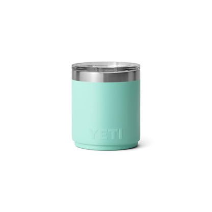 YETI Rambler 10 oz Ceramic Lined Lowball 2.0, Vacuum Insulated with MagSlider Lid, Seafoam - color: Seafoam