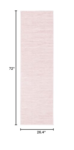 SAFAVIEH Vision Collection Runner Rug - 2'2" x 6', Pink, Modern Ombre Design, Non-Shedding & Easy to Clean, Ideal for Entryway, Foyer, Bedroom (VSN606U) - color: Pink, size: 2'2" x 6' (Runner)