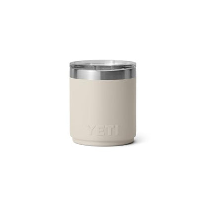 YETI Rambler 10 oz Ceramic Lined Lowball 2.0, Vacuum Insulated with MagSlider Lid, Cape Taupe - color: Cape Taupe