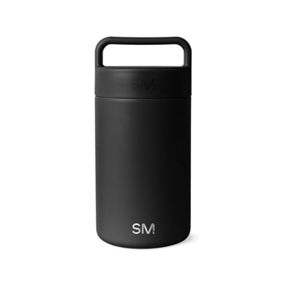 Simple Modern Insulated Food Jar with Handle | 16oz | Black | Provision Stainless Steel Food Jar, Lunch Container | Leak Proof for Kids, Adults, Smoothie Bowl, Soup | Midnight Black - color: - Midnight Black, size: 16 Ounces