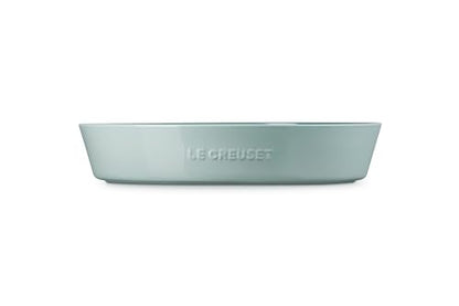 Le Creuset Stoneware Signature Oval Chip and Dip Platter, 13", Sea Salt - color: Sea Salt