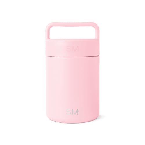Simple Modern Insulated Food Jar with Handle | 12oz | Pink | Provision Stainless Steel Food Jar, Lunch Container | Leak Proof for Kids, Adults, Smoothie Bowl, Soup | Blush - color: -Blush, size: 12 Ounces