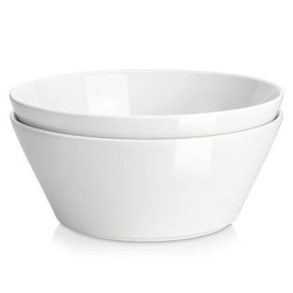 MALACASA 105 OZ Large Serving Bowls Ceramic Salad Soup Bowls Set of 2 | Deep Bowls for Kitchen, Family & Entertaining Salad, Soup, Pho, Fruit, Microwave & Dishwasher Safe, Series REGULAR - size: 105oz(2pcs)