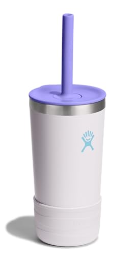 Hydro Flask Kids 12 Oz Tumbler with Lid and Straw for School - Insulated Stainless Steel in Cloud Pink - color: CLOUD PINK