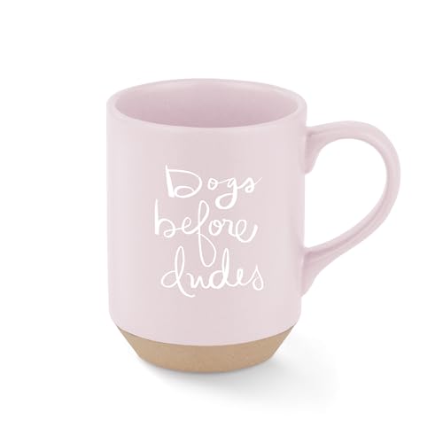 Fringe Studio "DOGS BEFORE DUDES" Stoneware New York Mug, PetShop Collection (429074) - color: Dogs Before Dudes