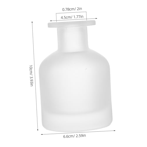Didiseaon 2pcs Glass Diffuser Bottles Essential Oil Diffuser for Fragrance Refill - color: White