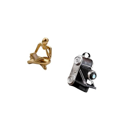 Abstract Figurine Camera Statue Human Model Resin Distinctive Art Craft Sculpture Suitable for Bedroom Living Room Office Gift Shelf Decoration Collec