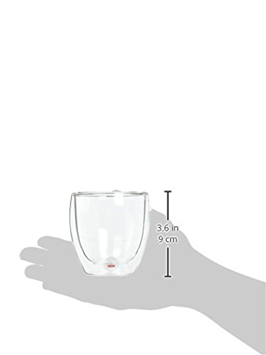 Bodum 8oz Pavina Double Wall Glasses, High Heat Borosilicate Glass, Set of 2, Clear - size: 8 oz, style: Set of 2