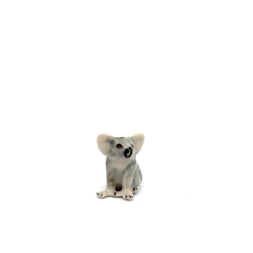 Handmade Adorable Mini Ceramic Animal Figurine – Porcelain Miniature Collectible Decor (Koala) - style: Koala