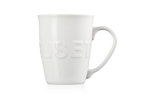 Le Creuset Stoneware Extra-Large Logo Coffee Mug, 20oz., White - color: White, size: 20 Ounces