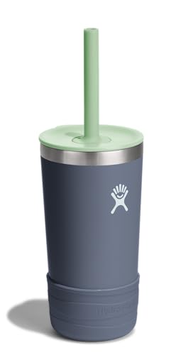 Hydro Flask Kids 12 Oz Tumbler with Lid and Straw for School - Insulated Stainless Steel in Koala Gray - color: Koala