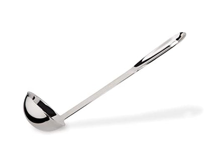 All-Clad 5-Piece Stainless Steel Kitchen Utensil Set – Includes Ladle, Solid Spoon, Slotted Spoon, Turner & Storage Caddy – Heavy-Gauge, Ergonomic, Dishwasher Safe, Silver (Pack of 2) - size: 5-Piece (Pack of 2)